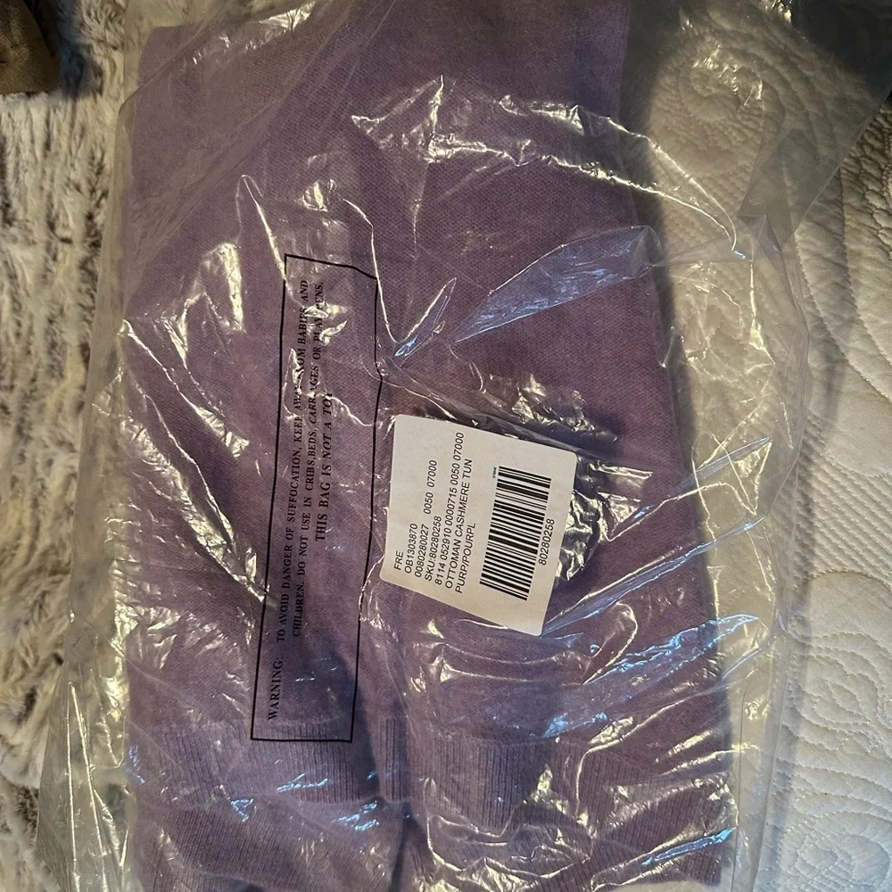 Free people, cashmere ottoman tunic, new with tags lavender size L